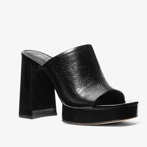 Michael Kors Celeste Leather Platform Mule